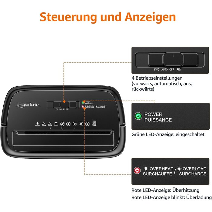 Aktenvernichter Partikelschnitt Schwarz M - 29% Rabatt