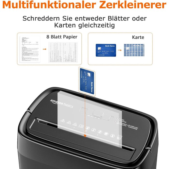 Aktenvernichter Partikelschnitt Schwarz M - 29% Rabatt