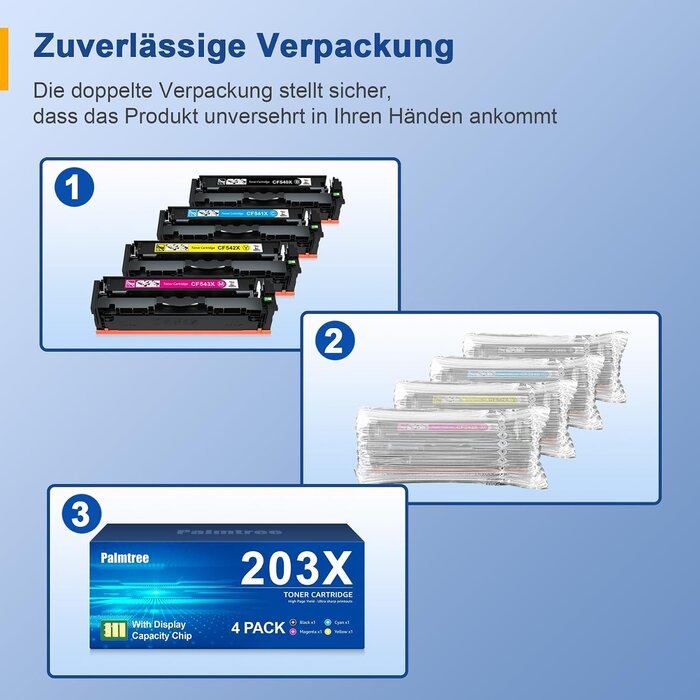 Toner-Multipack für HP 203X/203A (zwart, S) - 33% Rabatt