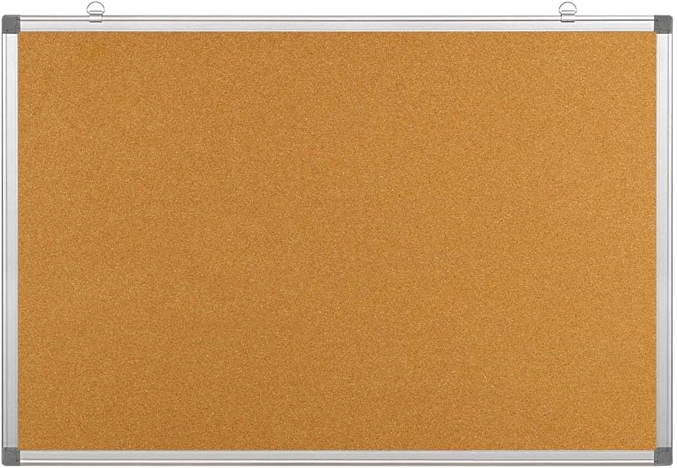 Kork-Pinnwand 90x60 cm, bruin, L, mit Holzrahmen - 27% Rabatt