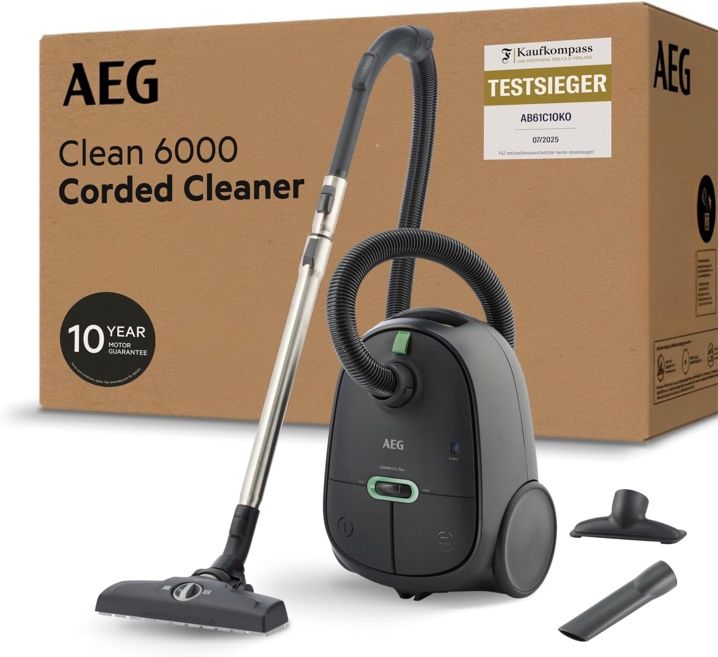Bodenstaubsauger 850W, 12m Aktionsradius, Granite Grey - 35% Rabatt
