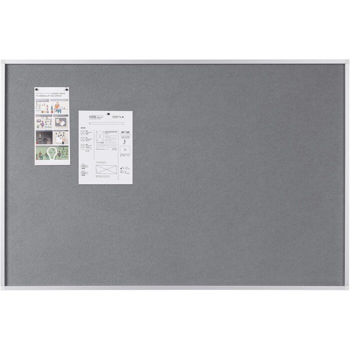 Pinnwand Filz schwarz 90x60cm L - 32% Rabatt