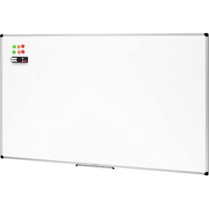 Magnetisches Whiteboard 120 x 90 cm XL Weiß - 33% Rabatt