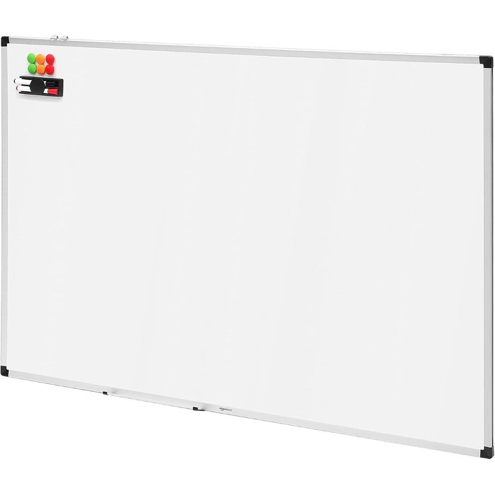 Magnetisches Whiteboard 120 x 90 cm XL Weiß - 33% Rabatt