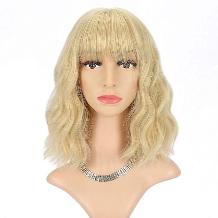 Kurze lila Damenperücke gewellt - 76% Rabatt - Cosplay Kunsthaar