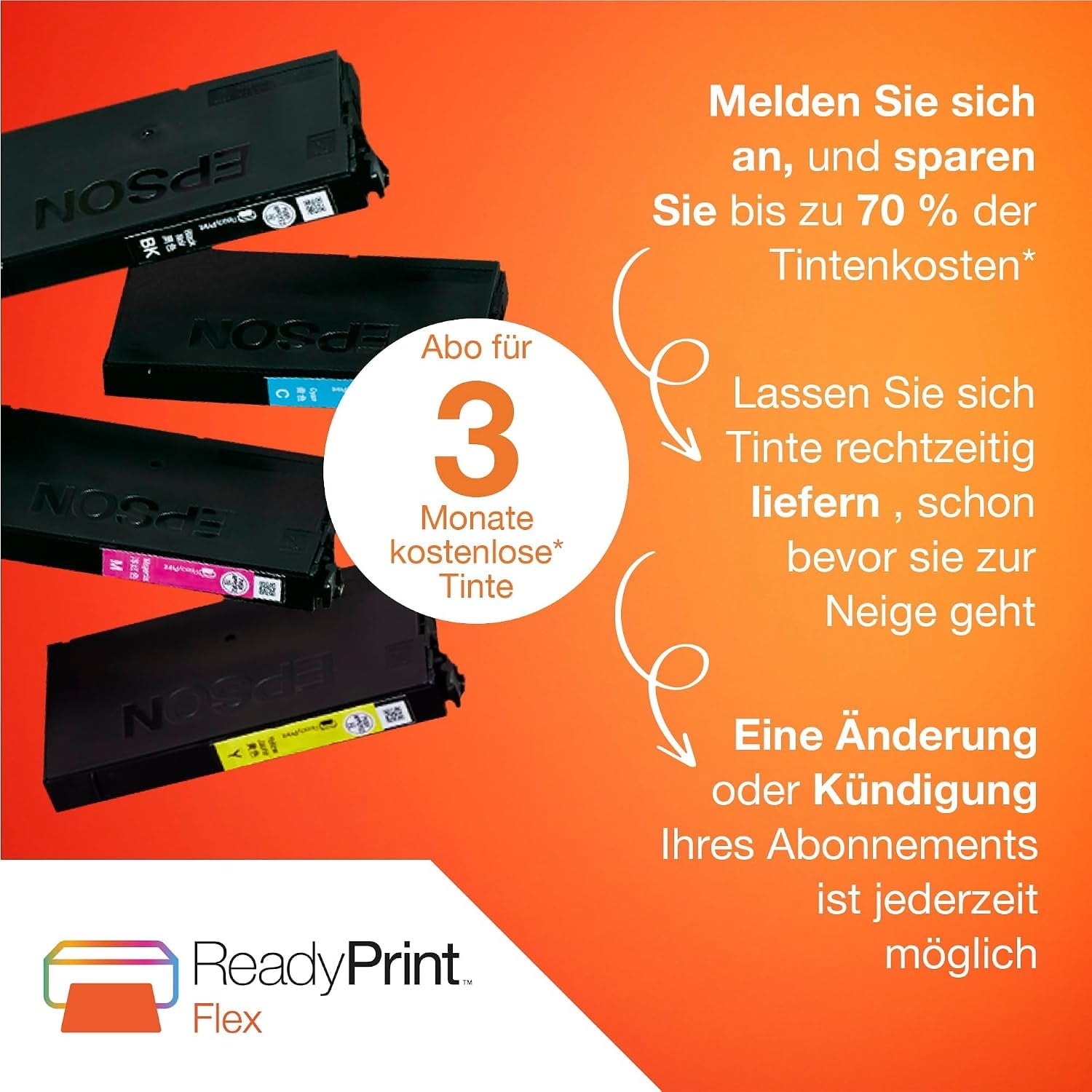 Kompakter 3-in-1 WLAN-Tintenstrahldrucker A4 - Schwarz - 33% Rabatt