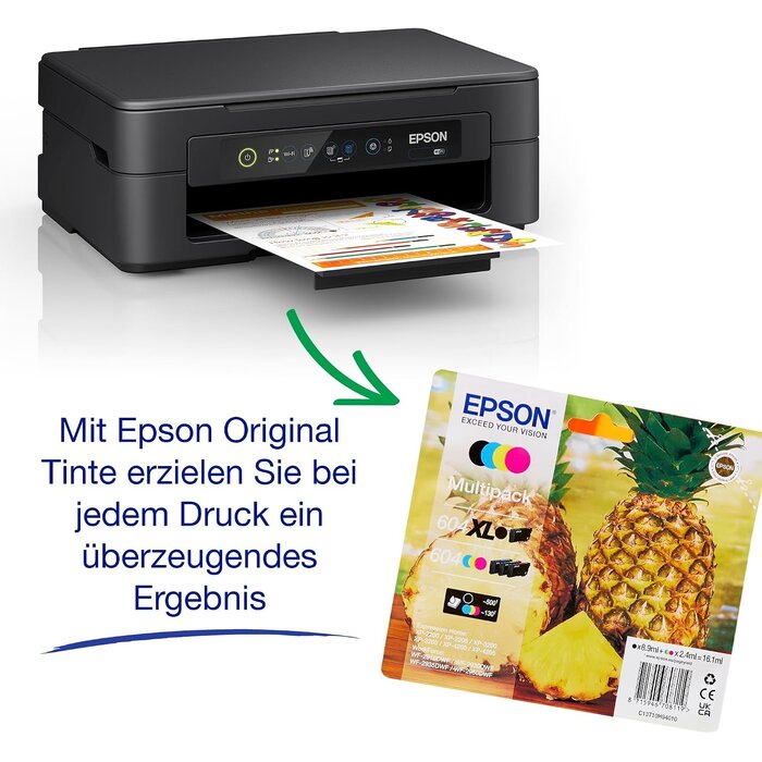 Kompakter 3-in-1 WLAN-Tintenstrahldrucker A4 - Schwarz - 33% Rabatt