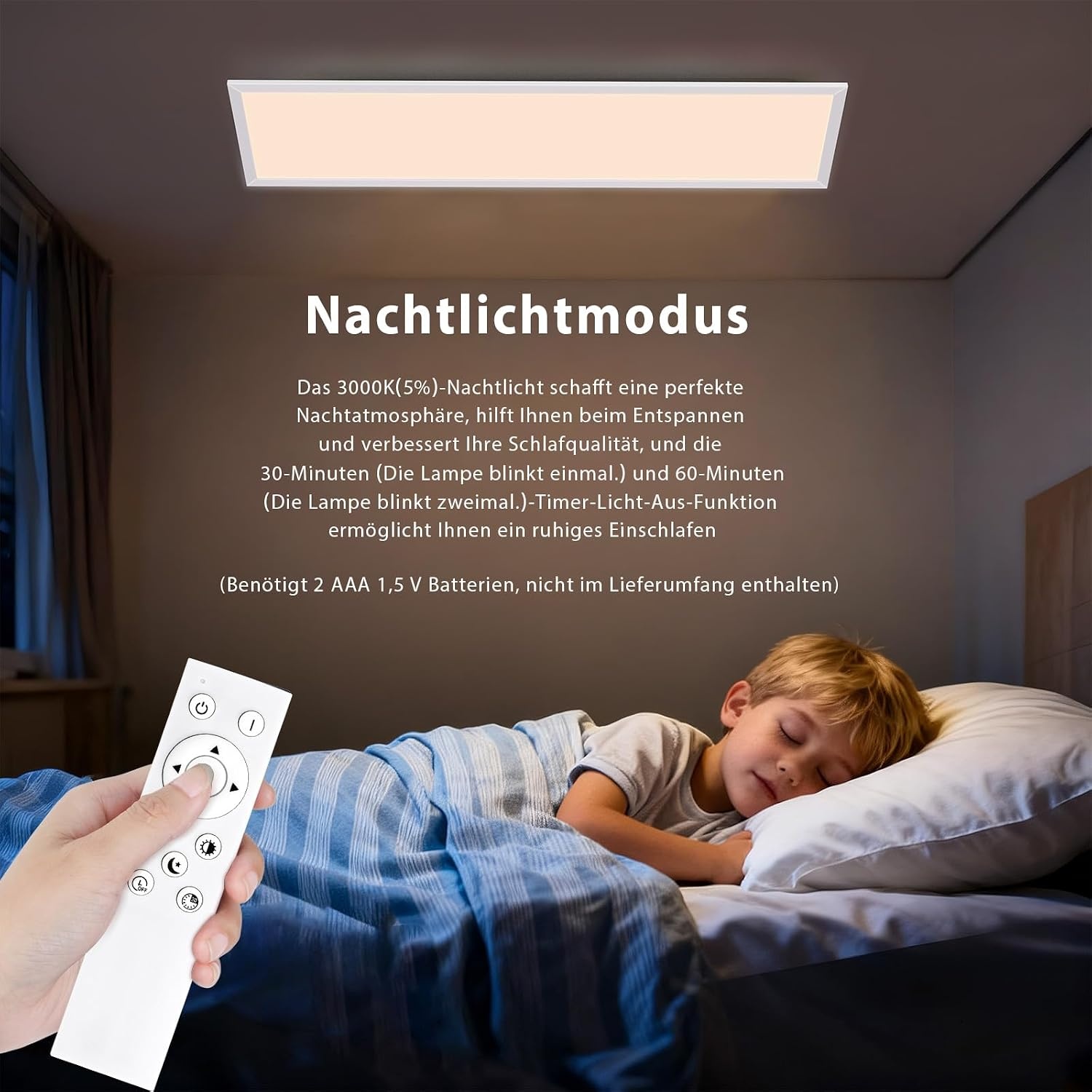 LED Deckenleuchte 100x25 cm, 32W - 33% Rabatt auf dieses Einzelstück