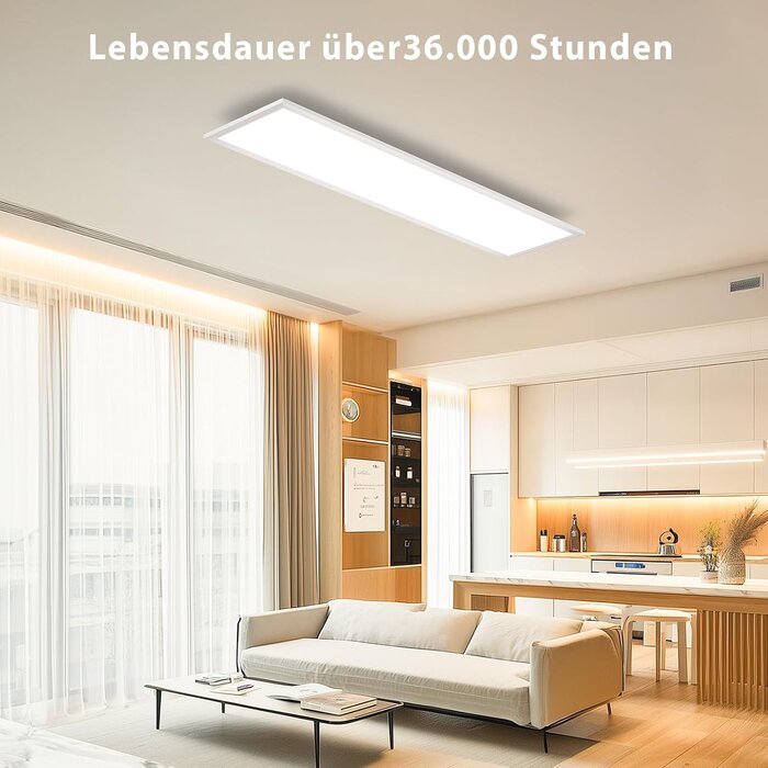 LED Deckenleuchte 100x25 cm, 32W - 33% Rabatt auf dieses Einzelstück