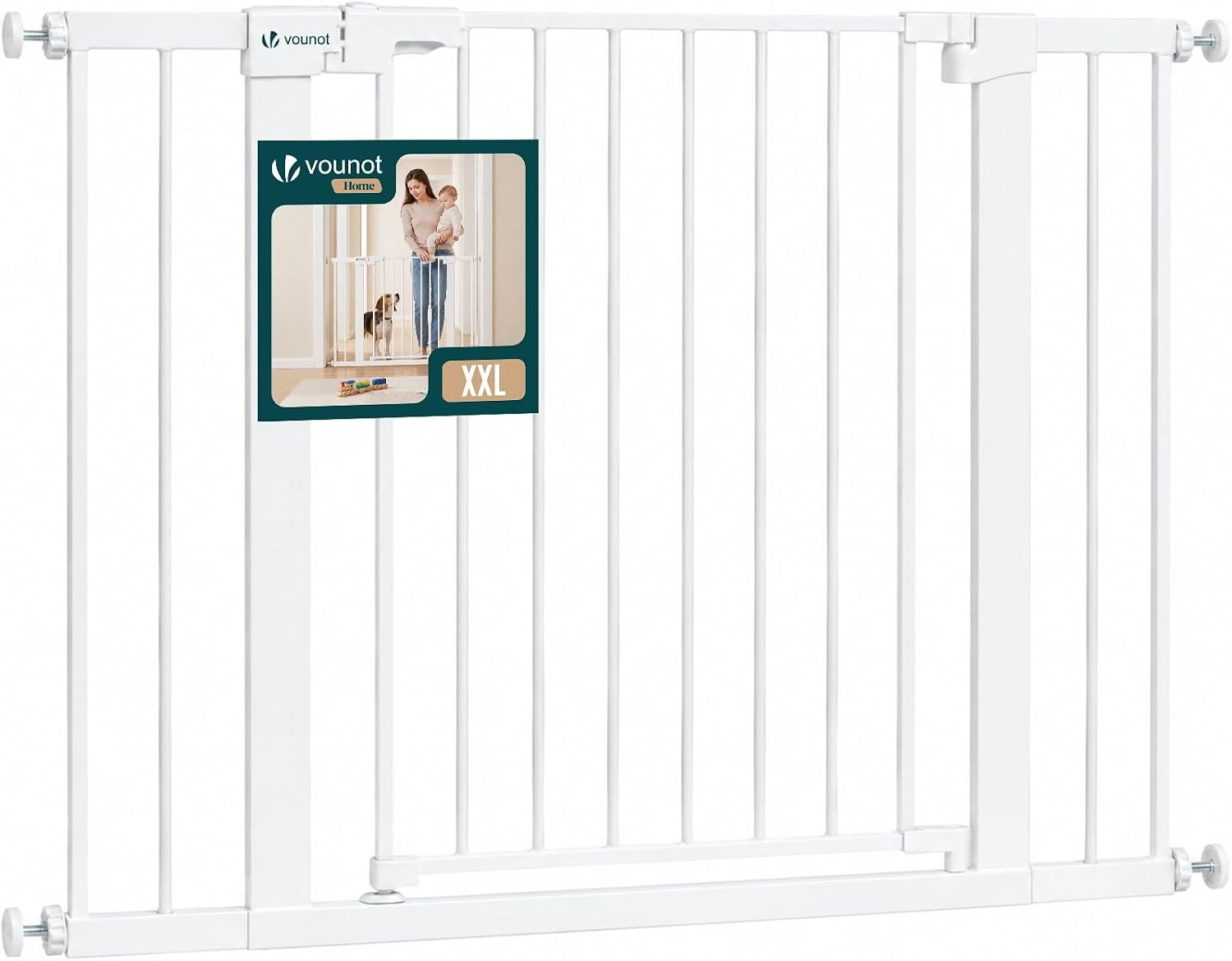 Tür- & Treppenschutzgitter 75-82 cm - 31% Rabatt - Weiß, klemmbar