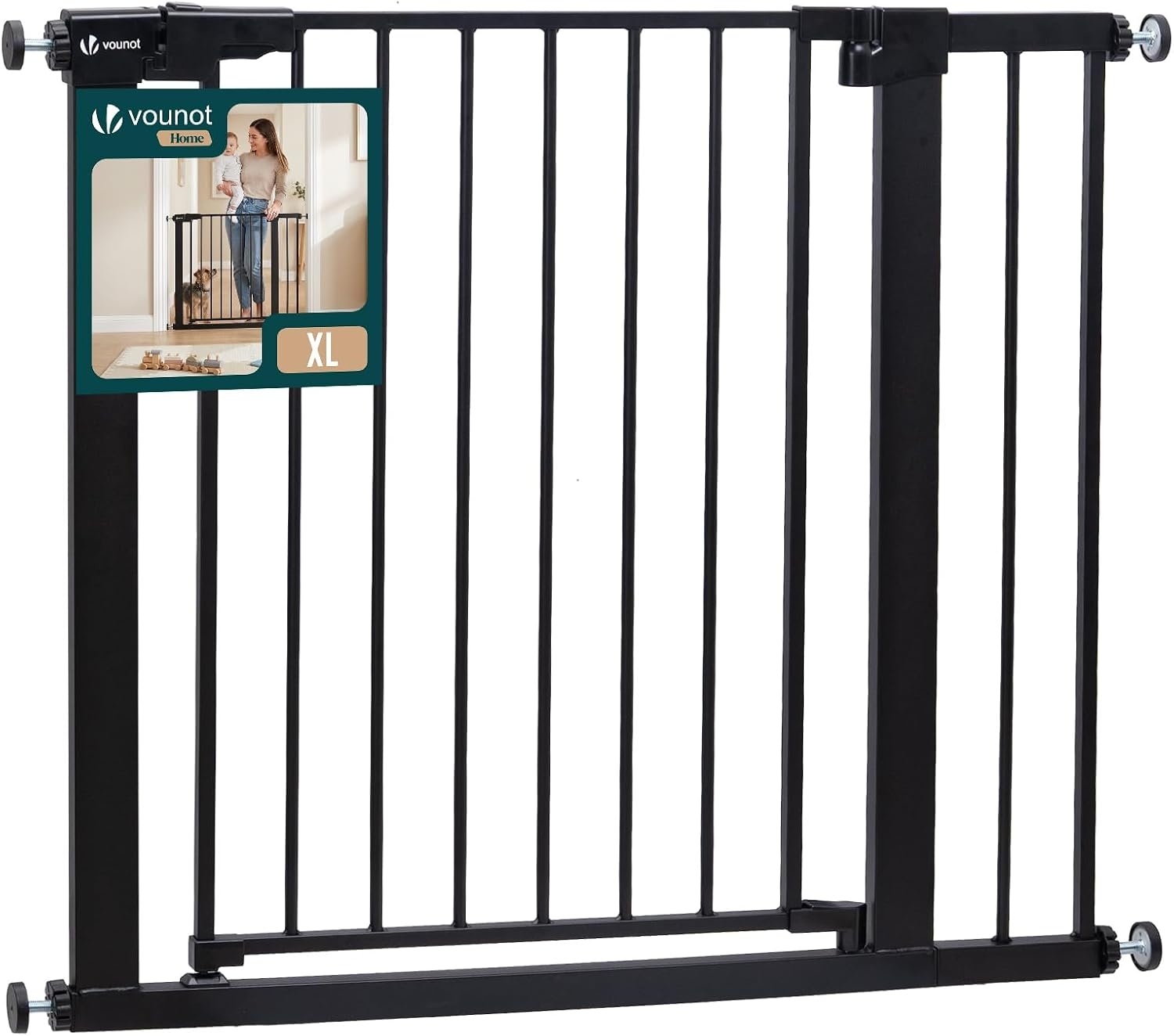 Tür- & Treppenschutzgitter 75-82 cm - 31% Rabatt - Weiß, klemmbar