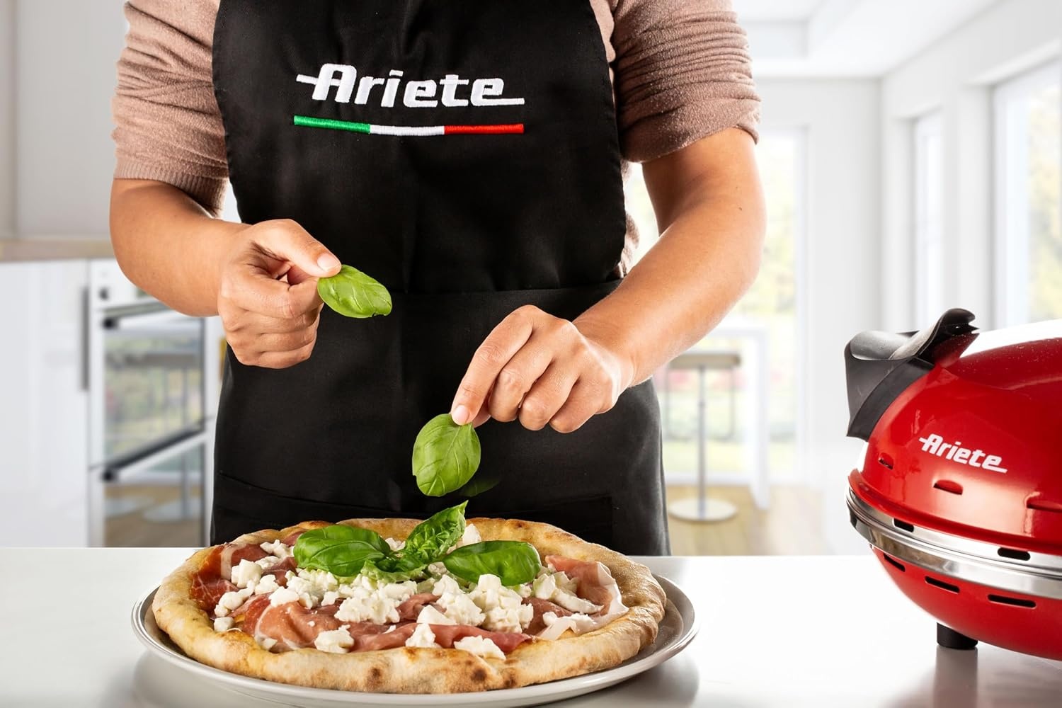 Pizzaofen 1200W, 400°C - 32cm Durchmesser - Rot - 34% Rabatt