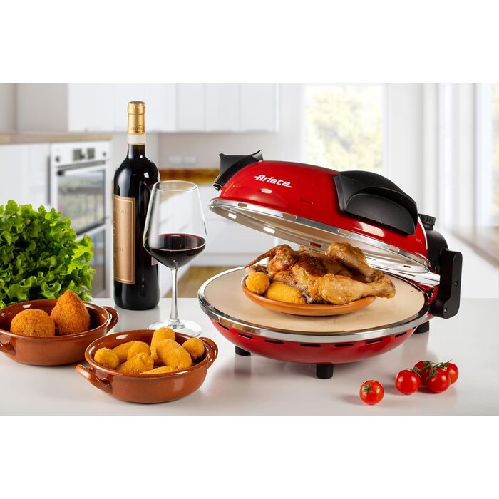 Pizzaofen 1200W, 400°C - 32cm Durchmesser - Rot - 34% Rabatt