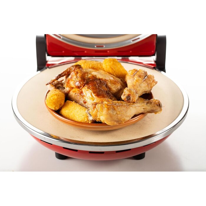 Pizzaofen 1200W, 400°C - 32cm Durchmesser - Rot - 34% Rabatt