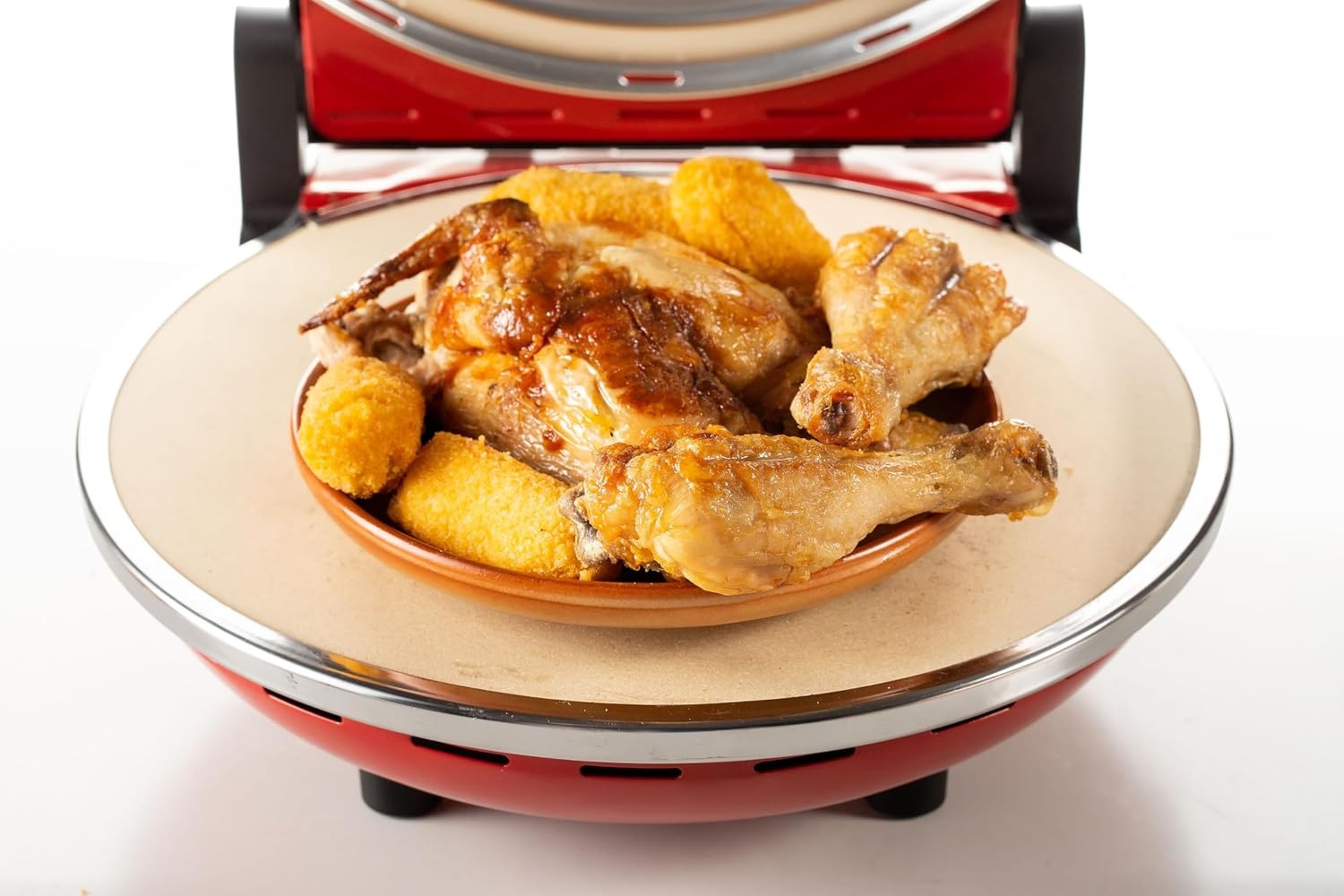Pizzaofen 1200W, 400°C - 32cm Durchmesser - Rot - 34% Rabatt