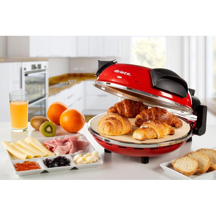 Pizzaofen 1200W, 400°C - 32cm Durchmesser - Rot - 34% Rabatt