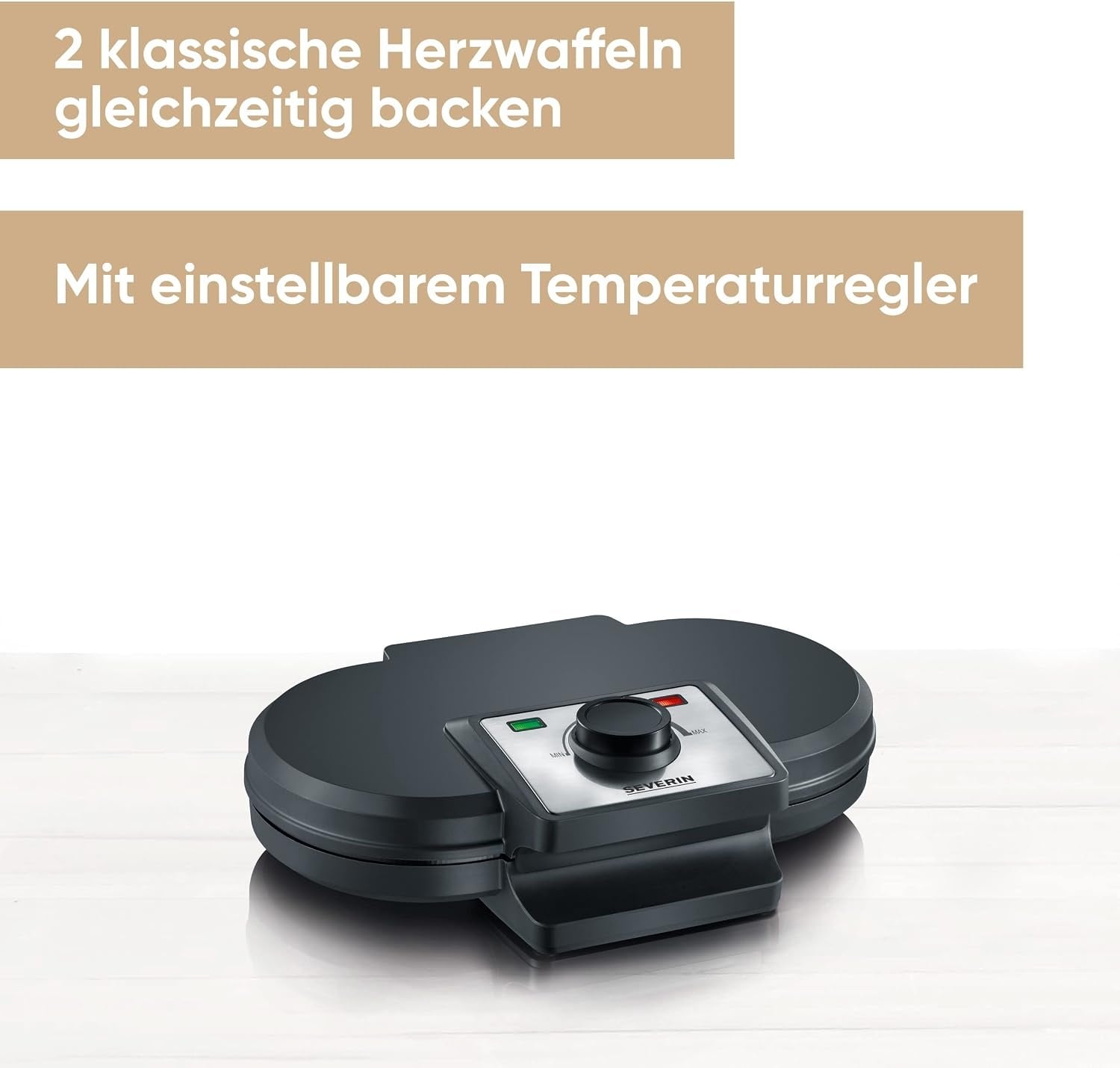 Doppelwaffeleisen 1200W - 31% Rabatt auf unser Ausgepackt-Modell