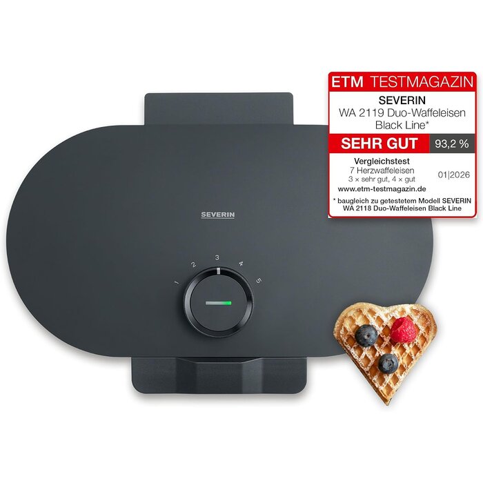 Doppelwaffeleisen 1200W - 31% Rabatt auf unser Ausgepackt-Modell
