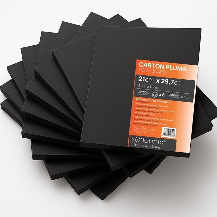 2x Schaumstoffplatte Schwarz 50x70 cm 5 mm - 30% Rabatt