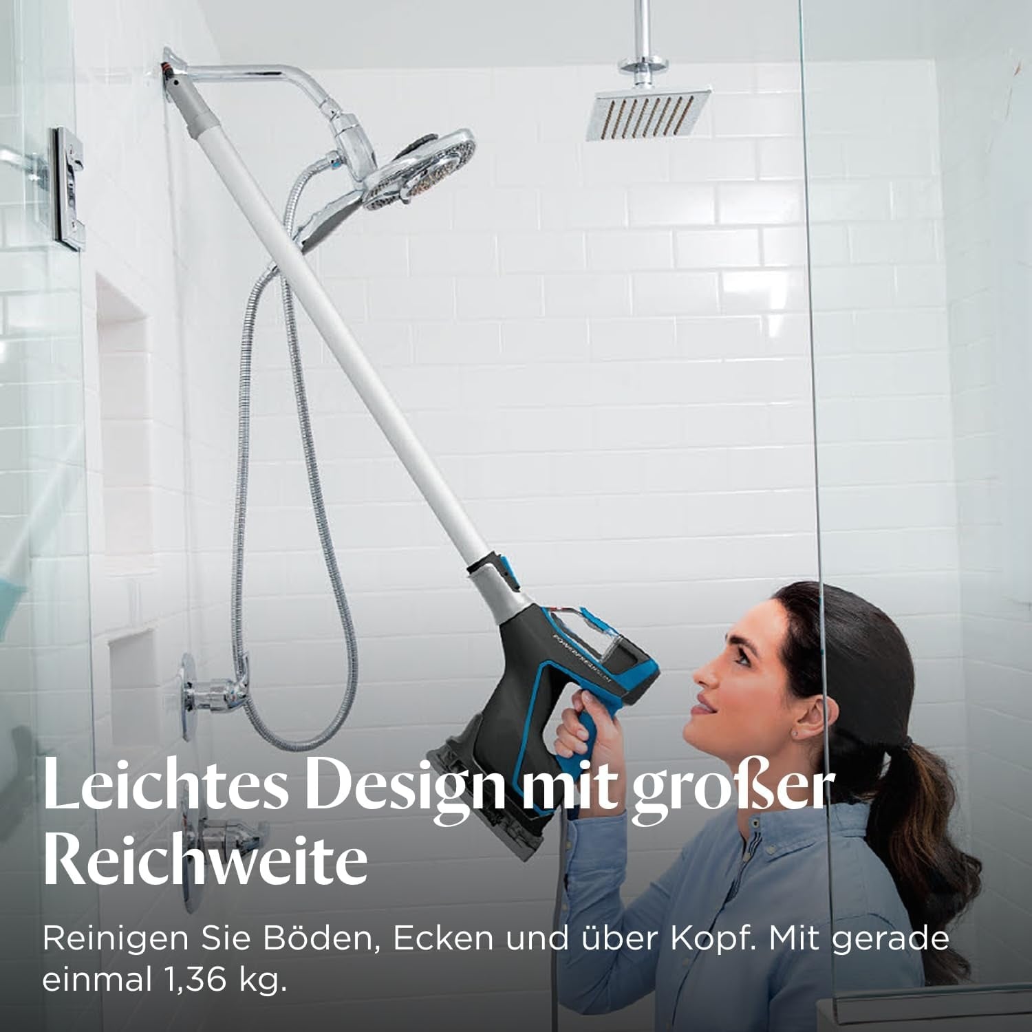 3-in-1 Dampfreiniger 1600W PowerFresh Slim Steam Grau - 34% Rabatt