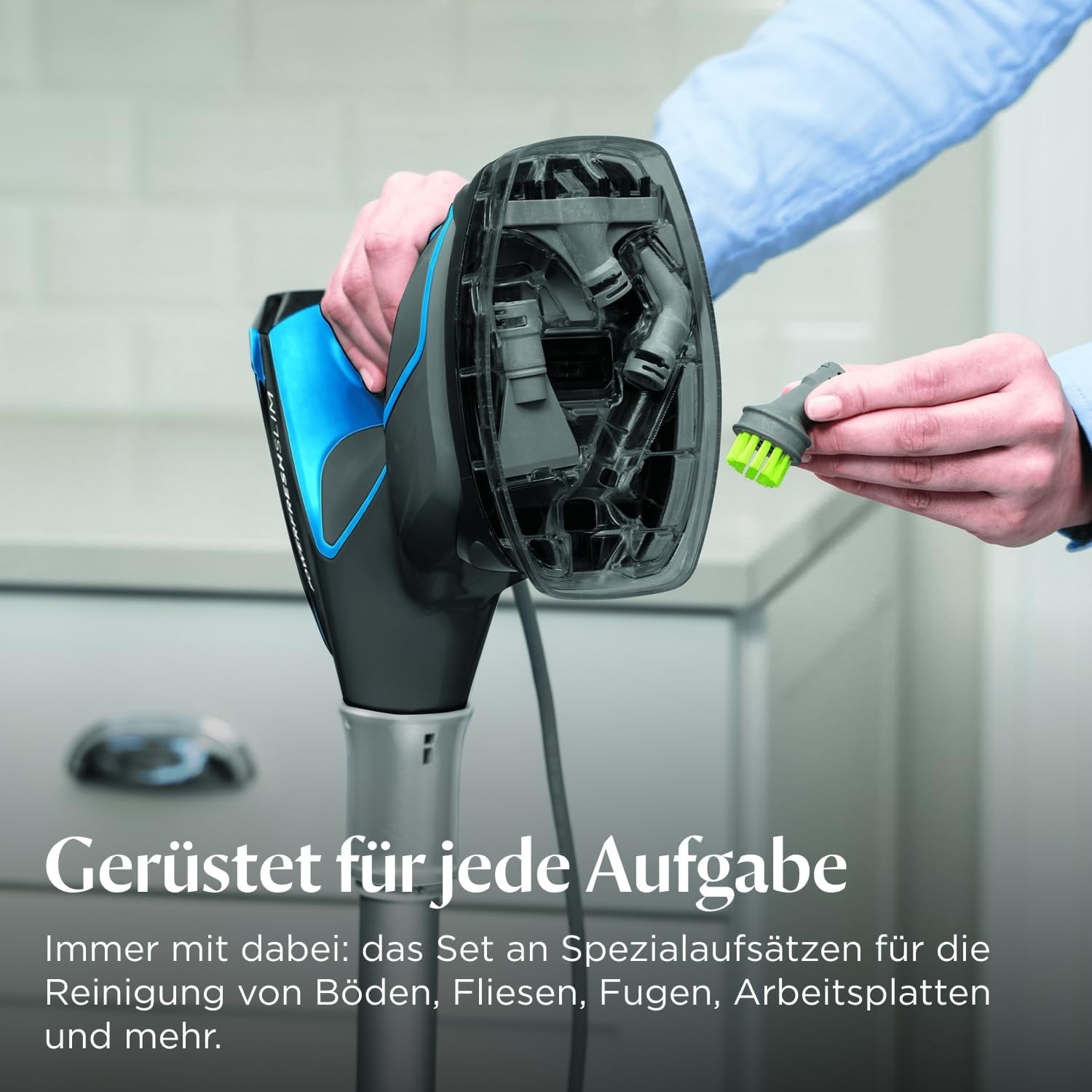 3-in-1 Dampfreiniger 1600W PowerFresh Slim Steam Grau - 34% Rabatt