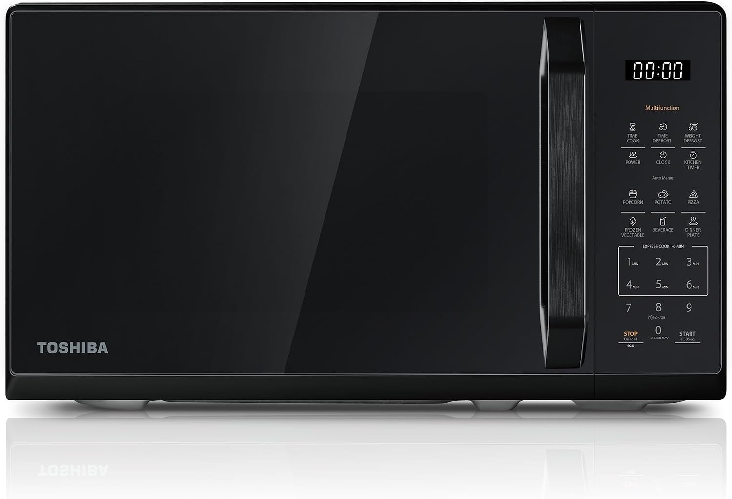 Moderne 20L Solo-Mikrowelle, 800W, Schwarz, Touch - 34% Rabatt