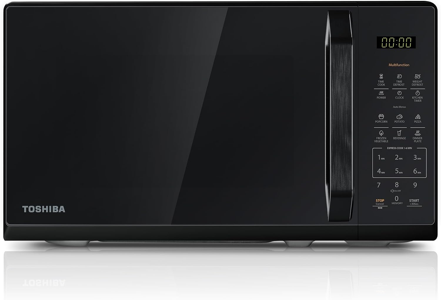 Moderne 20L Solo-Mikrowelle, 800W, Schwarz, Touch - 34% Rabatt