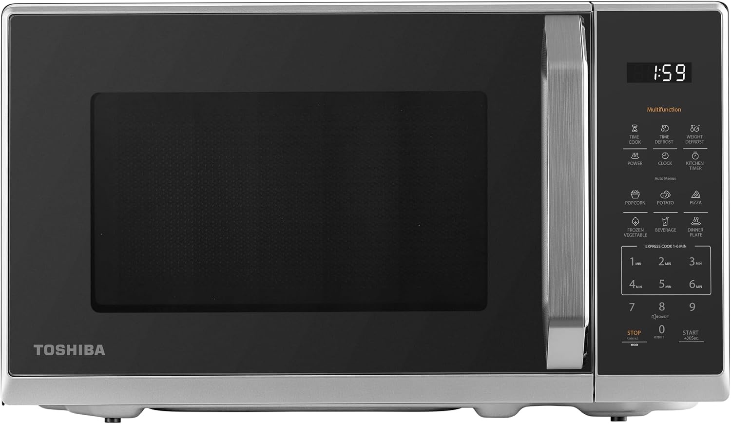 Moderne 20L Solo-Mikrowelle, 800W, Schwarz, Touch - 34% Rabatt