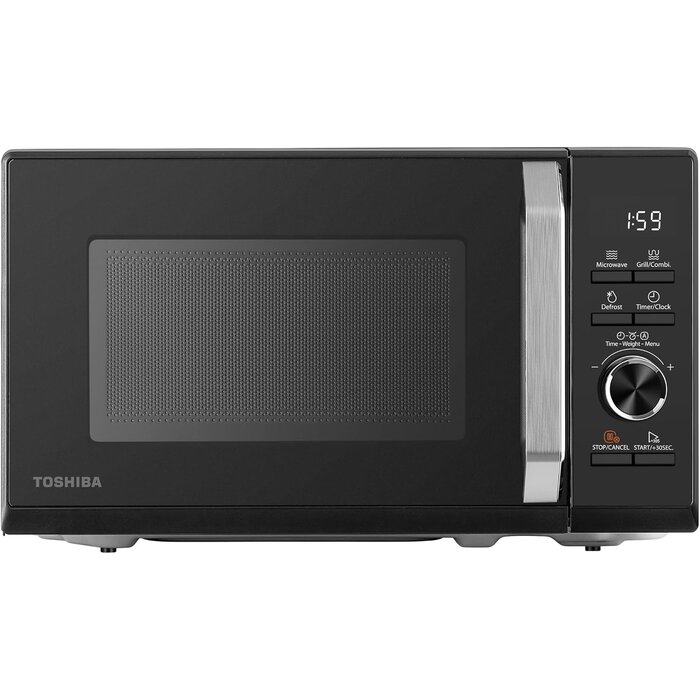 Moderne 20L Solo-Mikrowelle, 800W, Schwarz, Touch - 34% Rabatt