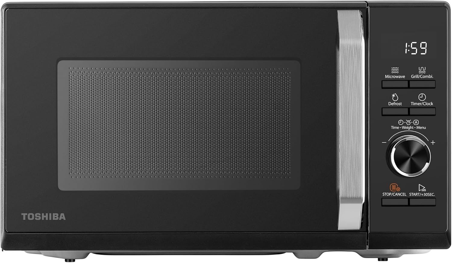 Moderne 20L Solo-Mikrowelle, 800W, Schwarz, Touch - 34% Rabatt