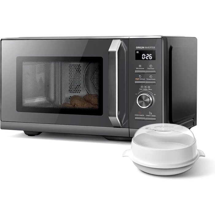 Moderne 20L Solo-Mikrowelle, 800W, Schwarz, Touch - 34% Rabatt