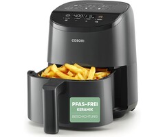 Kompakte 2L Mini-Heißluftfritteuse - Schwarz - 900W - 33% Rabatt