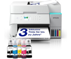 Epson Multifunktions-Tintentankdrucker A4 WLAN - 35% Rabatt - Weiß