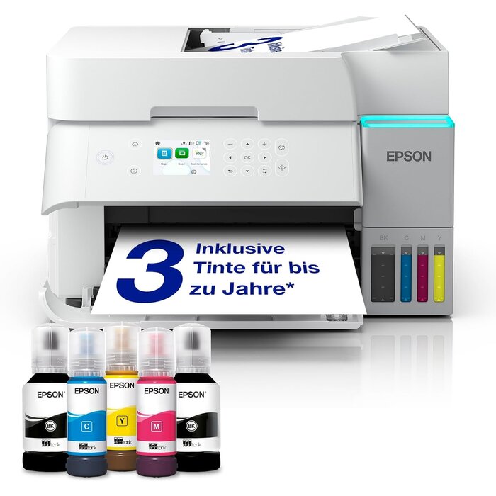 Multifunktions-Tintentankdrucker A4 WLAN - 35% Rabatt - Weiß