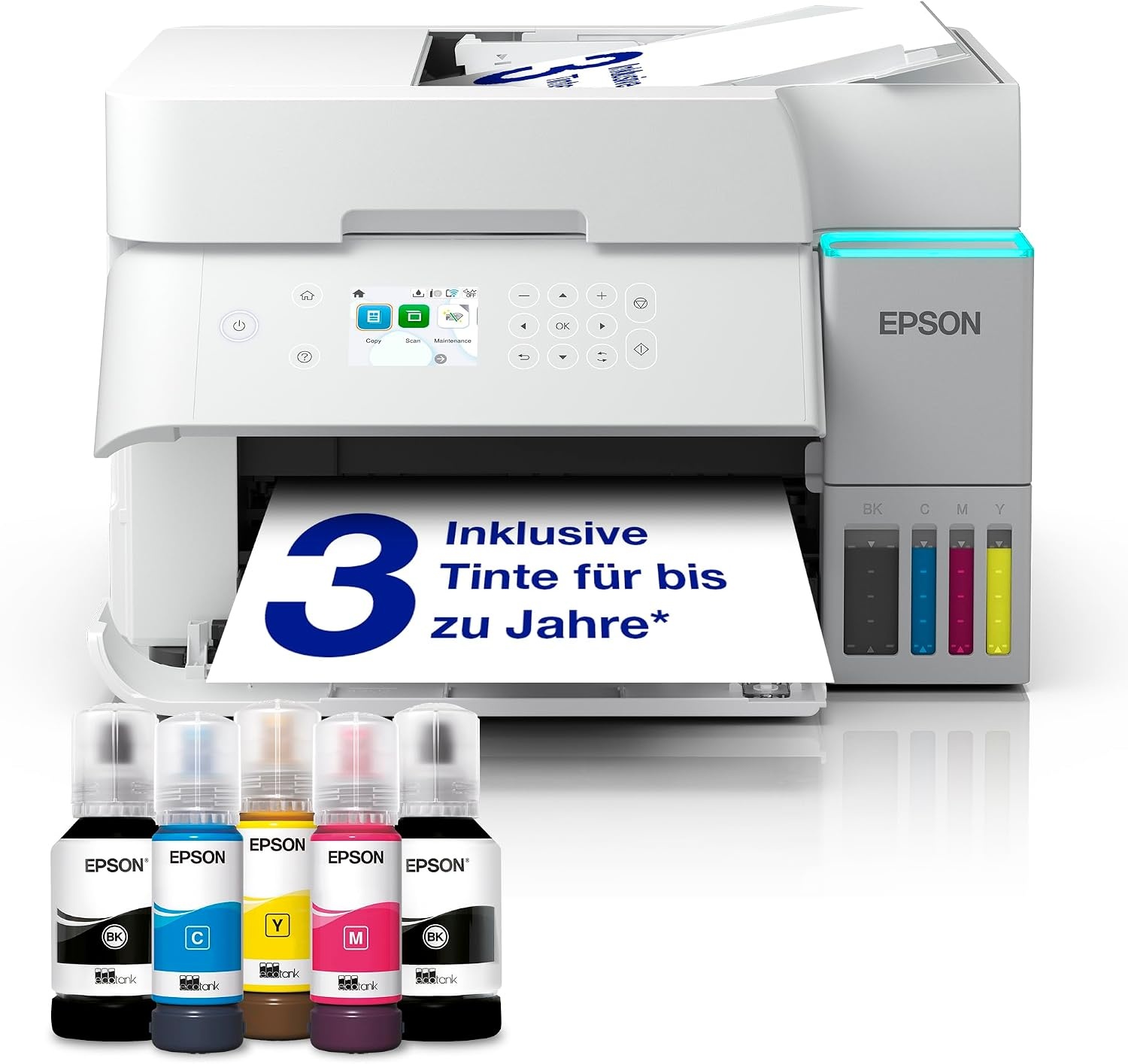 Multifunktions-Tintentankdrucker A4 WLAN - 35% Rabatt - Weiß