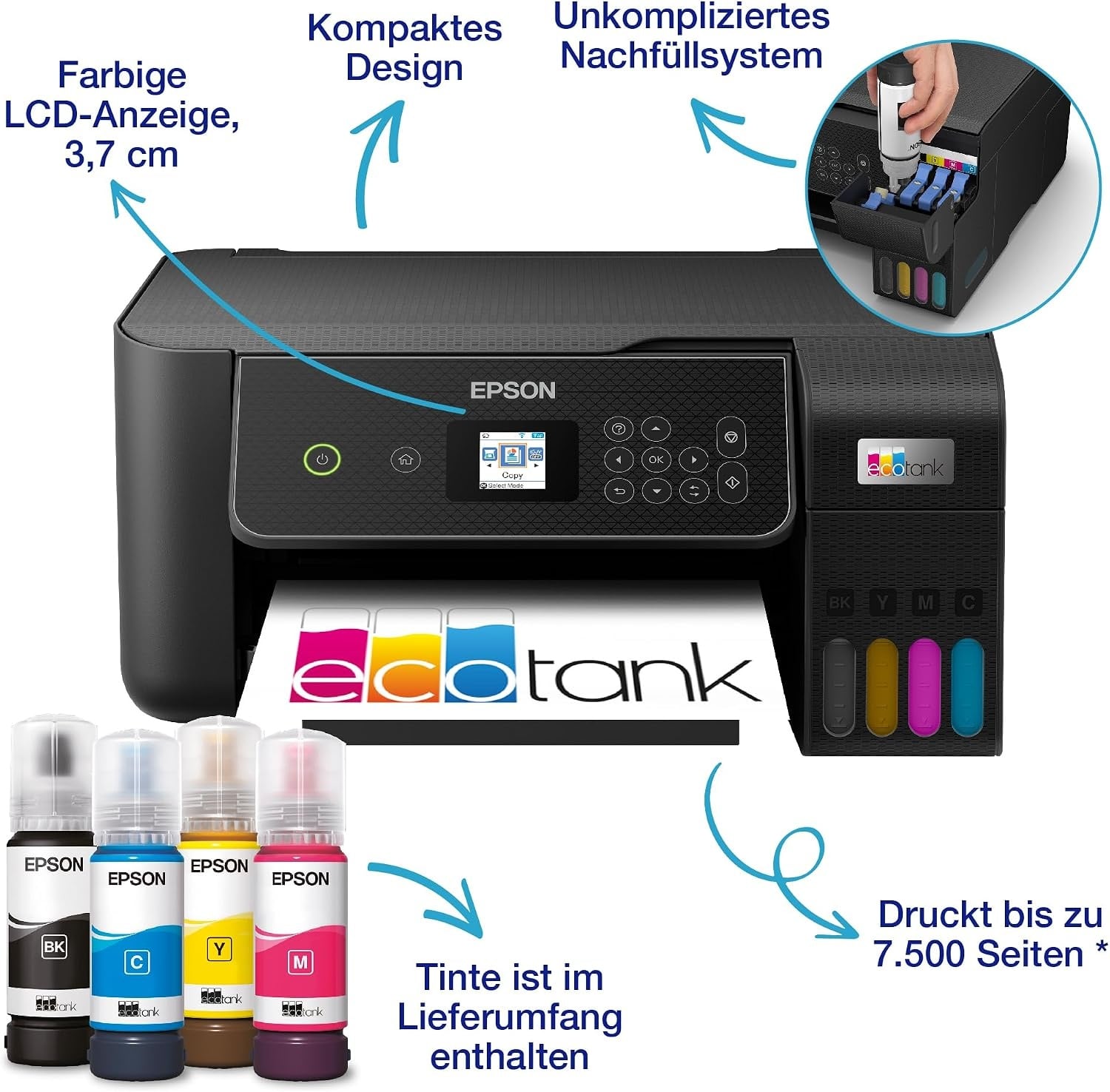 Multifunktionsdrucker mit Tintentanksystem - 35% Rabatt