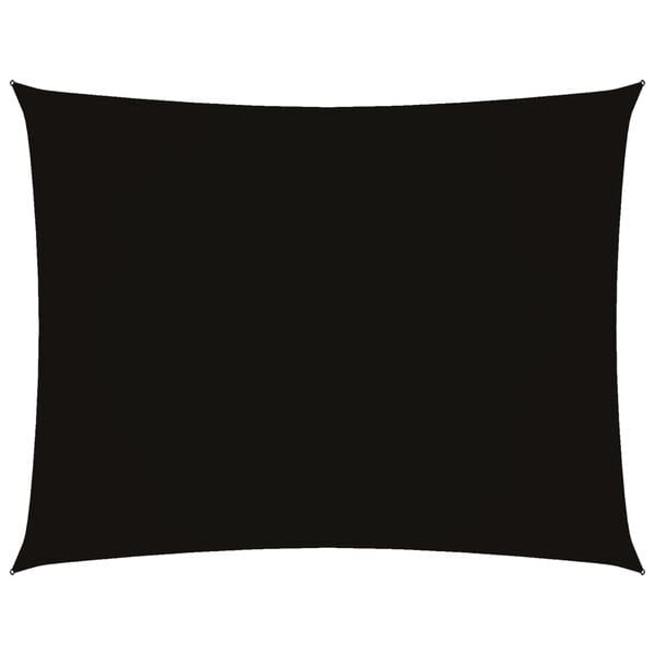 Vidaxl Rechteckiges Sonnensegel 2x3 m, Schwarz - 30% Rabatt