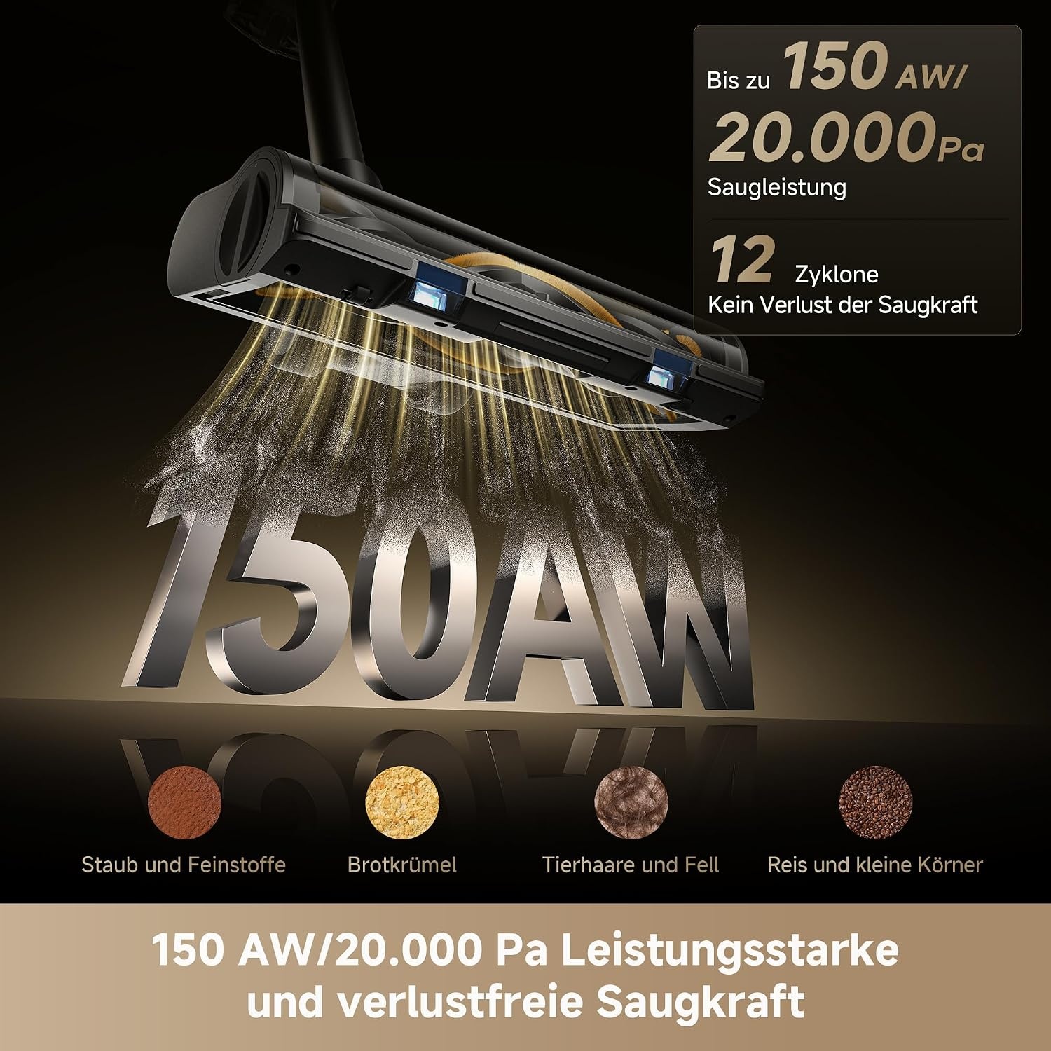 Dreame Akku-Staubsauger R20 SE-A - 35% Rabatt - 150 AW - 90 Min. Laufzeit