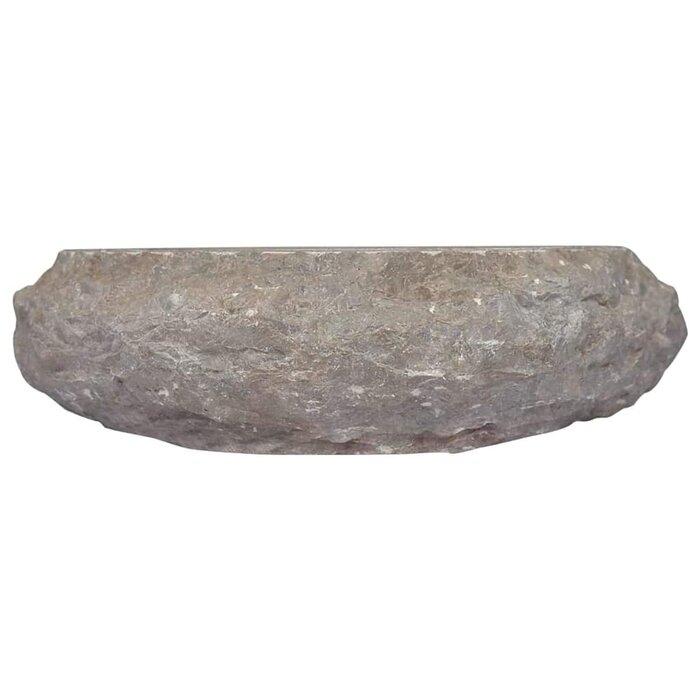 Vidaxl Marmor Waschbecken, Grau, Ø40x12 cm - 35% Rabatt