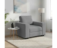Vidaxl Gemütlicher Sessel in Hellgrau 100x77x82 cm - 35% Rabatt