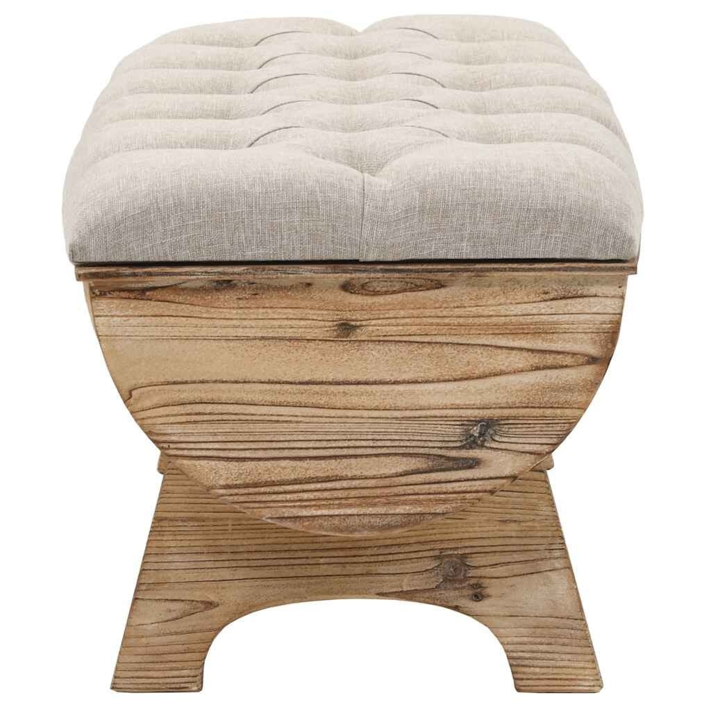 Vidaxl Rustikale Aufbewahrungsbank Fassform 103x51cm - 38% Rabatt
