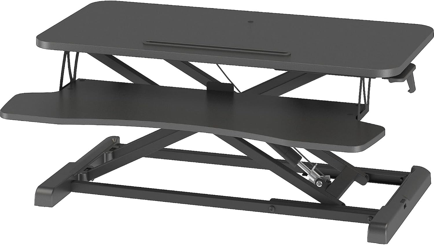 Steh-Sitz-Schreibtischaufsatz 800x400 mm Weiß - 34% Rabatt