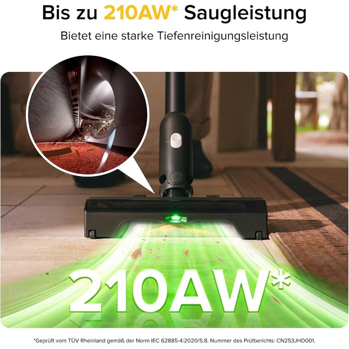 Kabelloser Staubsauger H60 Ultra - 210 AW Leistung - 35% Rabatt