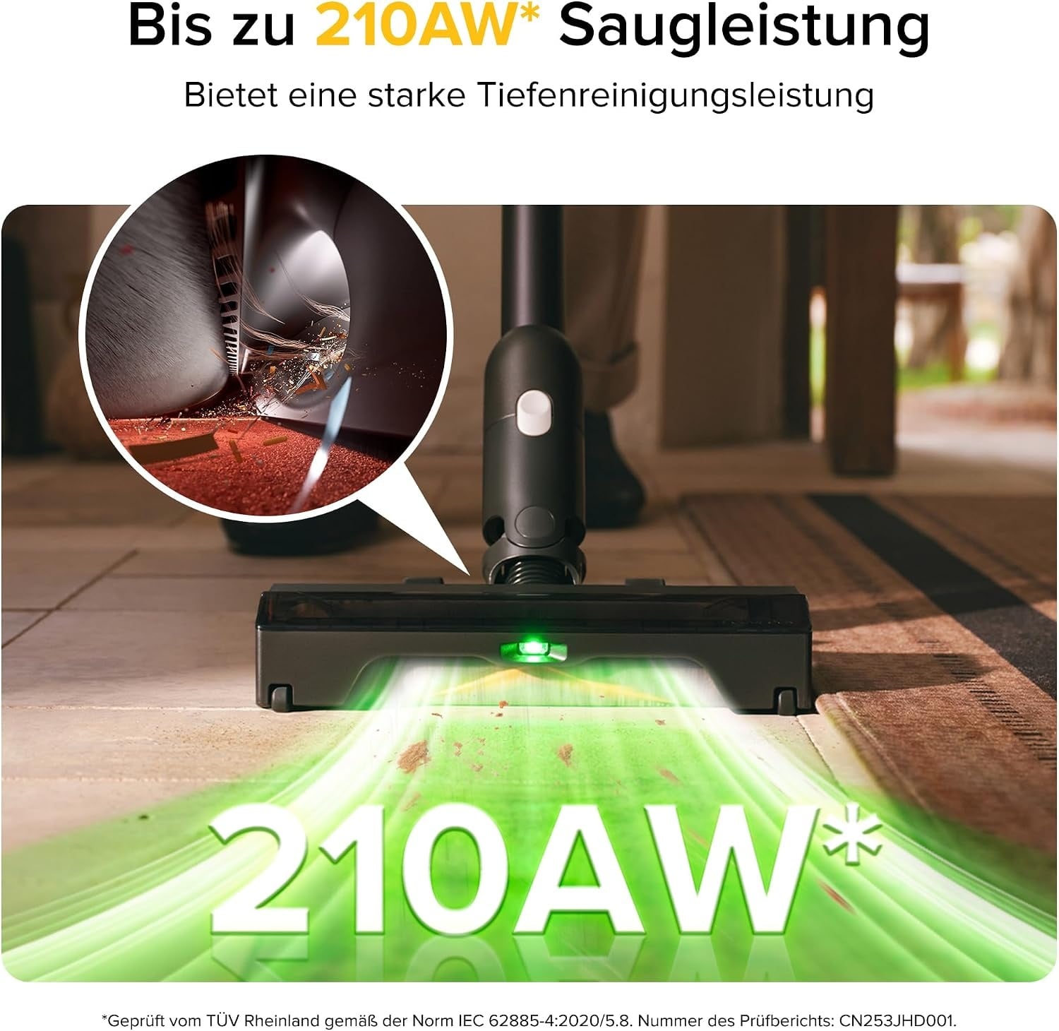 Kabelloser Staubsauger H60 Ultra - 210 AW Leistung - 35% Rabatt