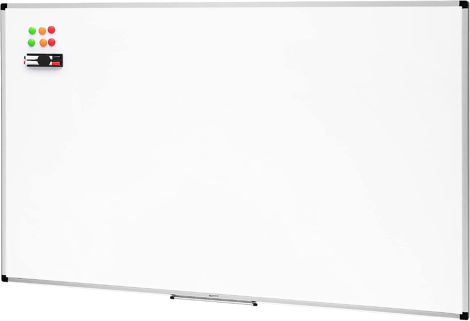 Magnetisches Whiteboard 90x60 cm - 32% Rabatt - Aluminiumrahmen