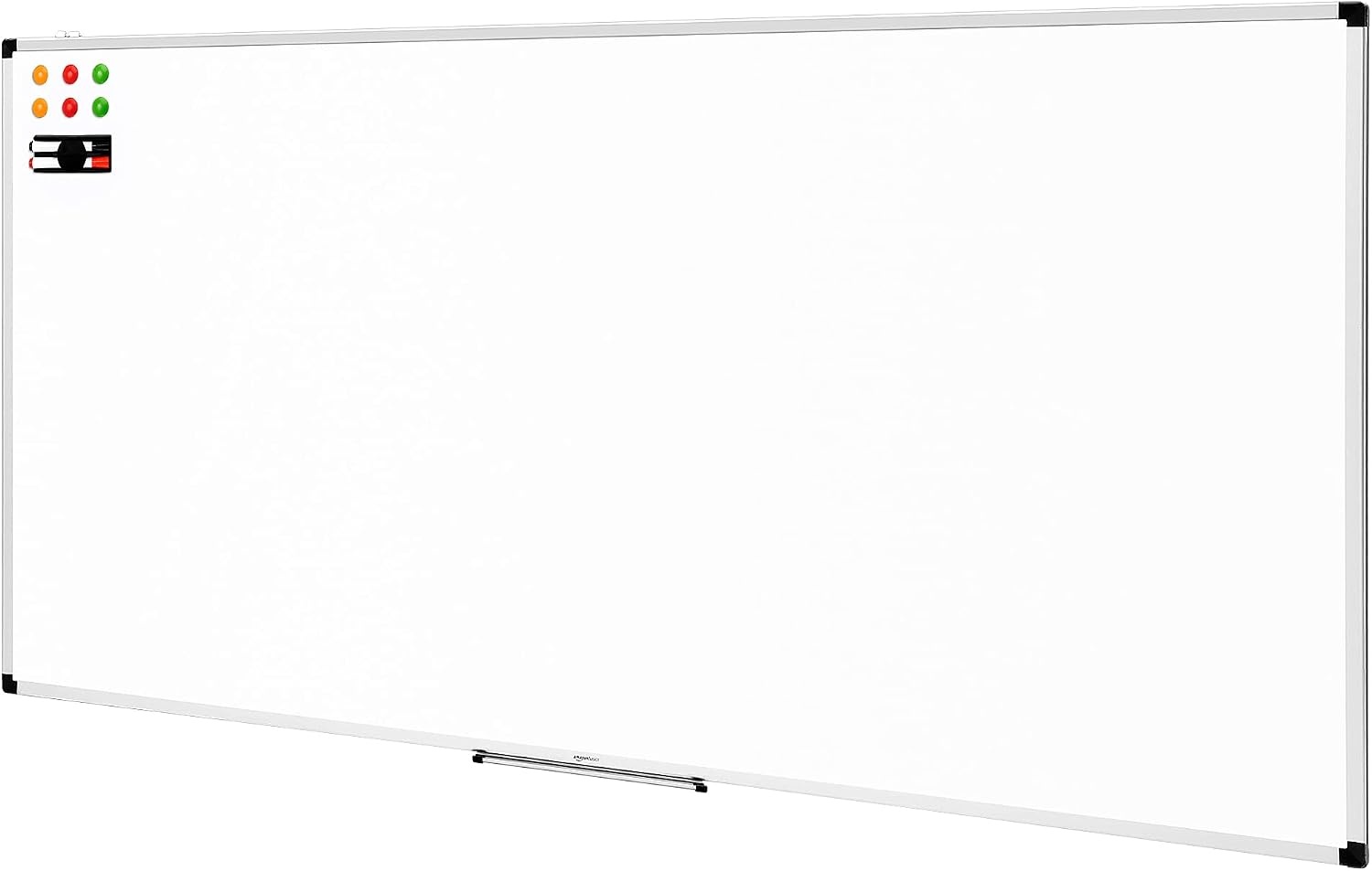 Magnetisches Whiteboard 90x60 cm - 32% Rabatt - Aluminiumrahmen