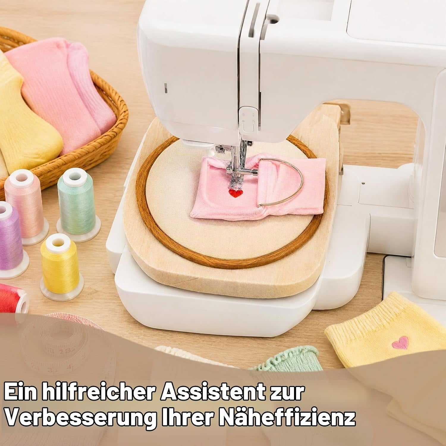 3-teiliges Stickrahmen-Set für Socken & Ärmel Roségold - 30% Rabatt