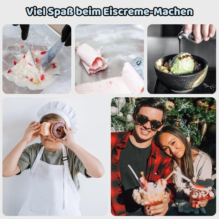 Manuelle Eismaschine für Roll-Eis & Sorbet - 29% Rabatt