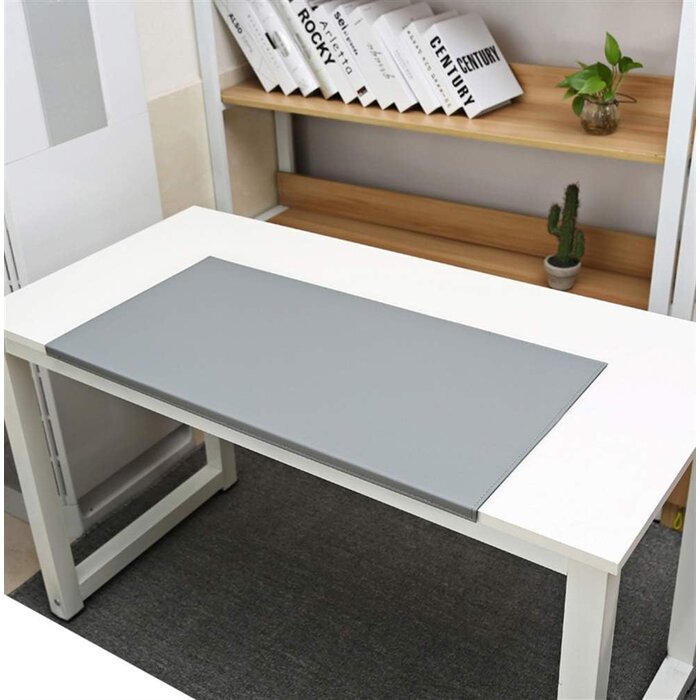 Schreibtischunterlage 90 x 48 cm Schwarz mit 34% Rabatt - Kantenschutz