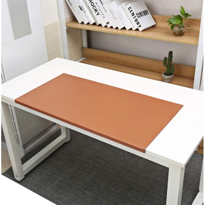 Schreibtischunterlage 90 x 48 cm Schwarz mit 34% Rabatt - Kantenschutz